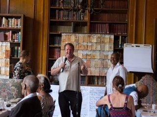 CommuniTea 5/30/2015: Poet Gary Glazner, photo by Nina Robinson